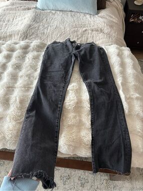 Mango Black Women’s Straight-Leg Jeans dupe for MOTHER “weekender”